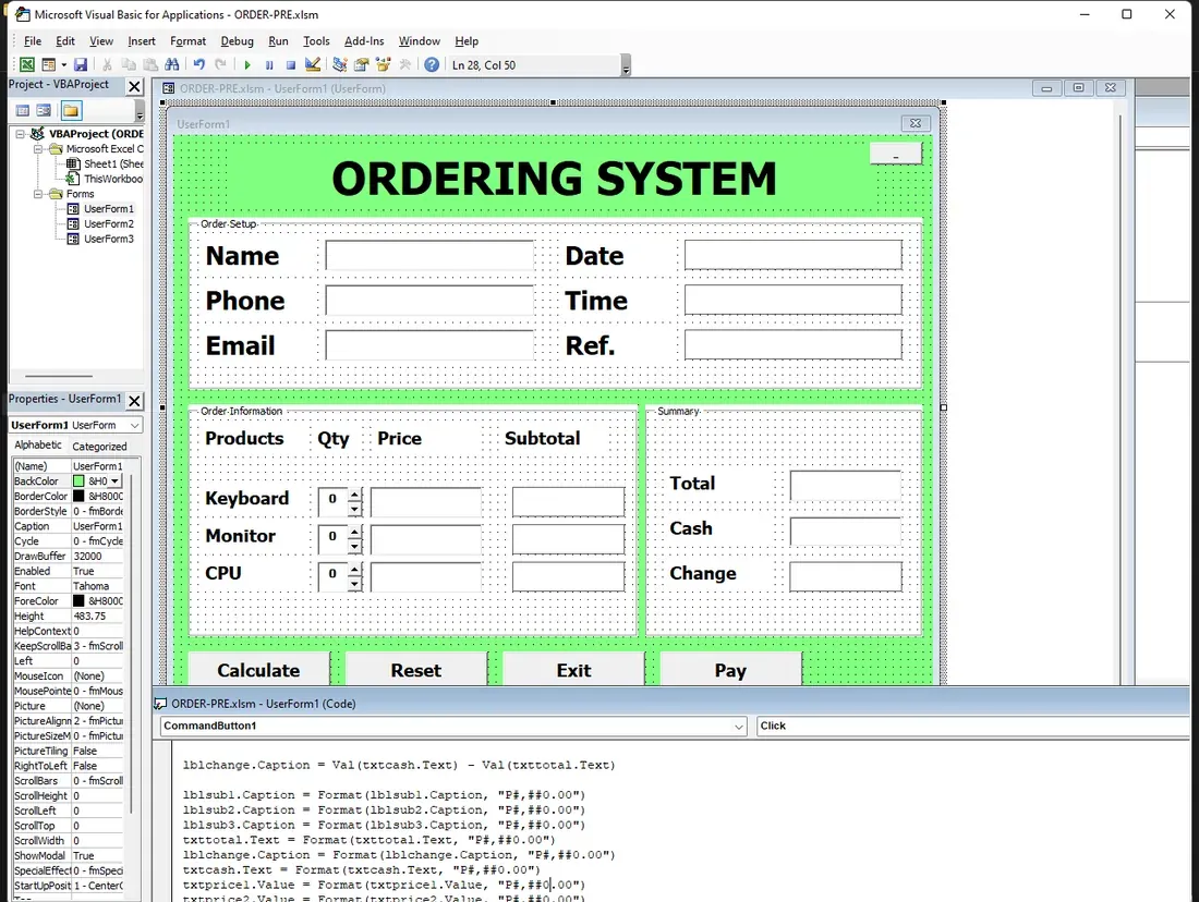 Ordering System